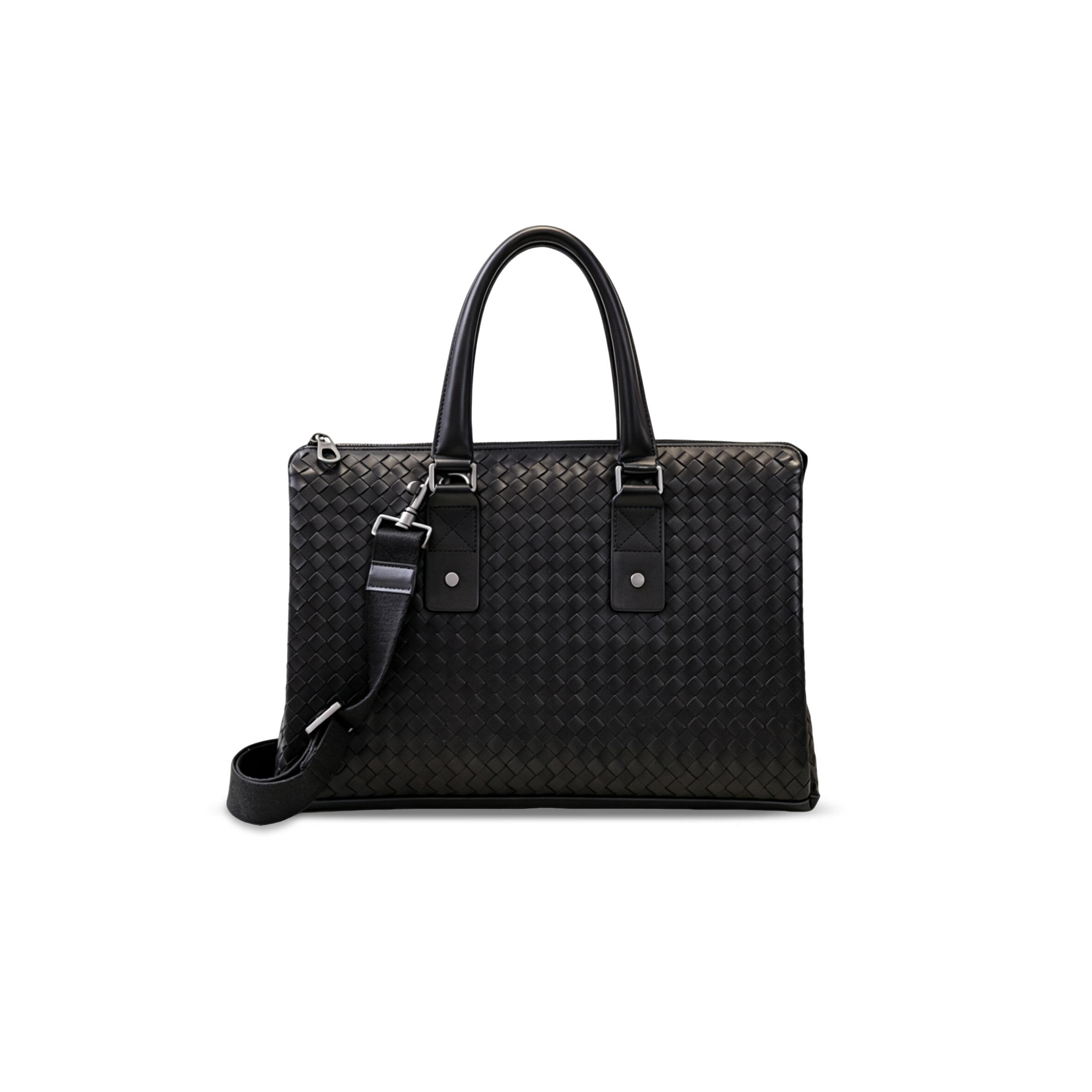 BOTTEA VENETA SLIM INTRECCIATO BRIEFCASE (38*26*9cm)